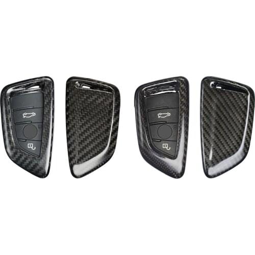 Carbon Fiber Car Remote Key Shell Cover Replacement For BMW X1 F48 X5 F15 X6 F165 F45 G11 G12 G30 X-Series