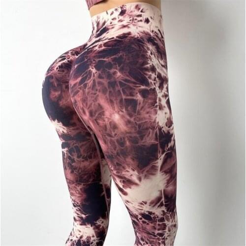 Women Leggings 2021 Push Up Yoga Pants Tie Dye Seamless Leggings Workout Leggins Butt Lifting Sportwear Fitness Yoga Leggings