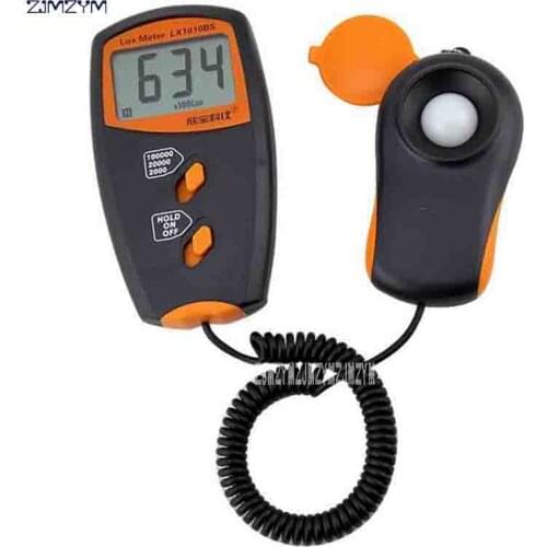 ZJMZYM New Arrival LX1010BS Digital Photometer 3 1/2 Digit LCD Display Photometer Handheld Luxmeter 1 ~ 100,000Lux Light Meter