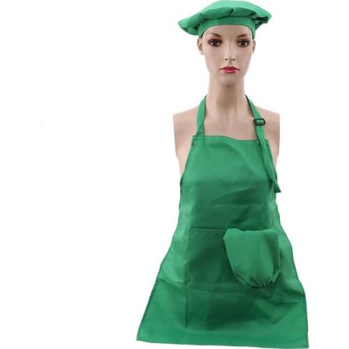 1set Multi-color Kitchen Apron Kids Aprons BBQ Bib Apron For Women Cooking Baking Restaurant Apron Home Cleaning Tools