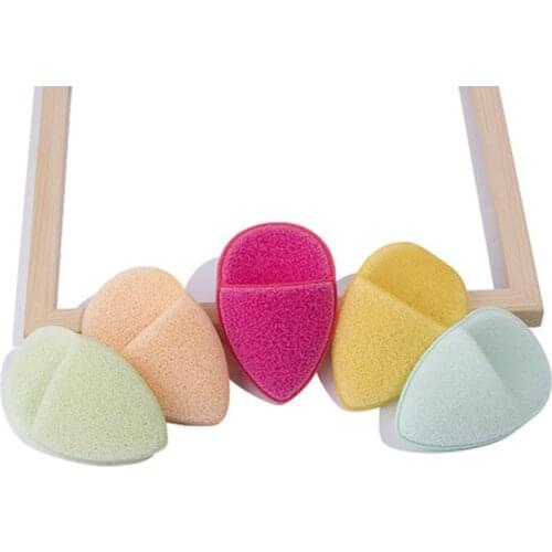 1/2pcs Face Round Makeup Remover Tools Natural Wood Pulp Sponge Cellulose Compress Cosmetic Puff Facial Washing Sponge Reusable