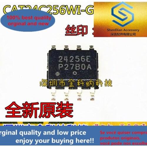 10pcs only orginal new CAT24C256WI-GT3 SOP8 CAT24C256WI screen printing 24256E memory