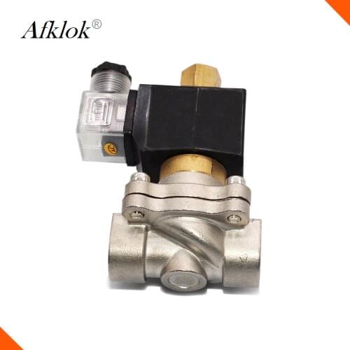 2 Way Solenoid Valve 3/4 inch 220v Normally Open Electric Water Valve DC 12V NBR Seal
