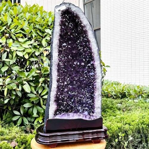 30.5 LB natural amethyst cavern quartz cluster crystal specimen