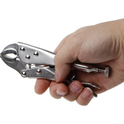 5 Inch Locking Pliers Ground Mouth Straight Jaw Lock Vise Grip Clamp Hand Tools