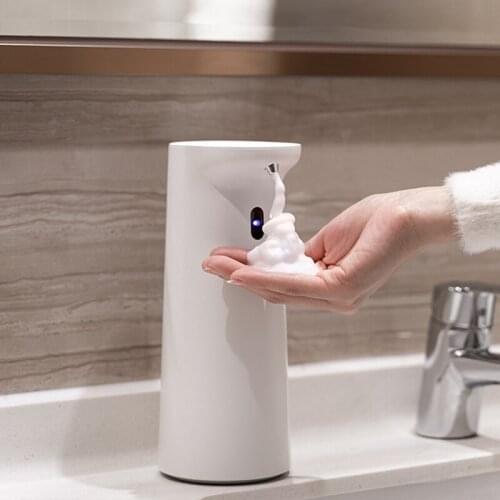 Hands Free Washing Automatic Induction Foam Soap Dispenser Infrared Smart Press Less Soap Dispenser For Bathroom