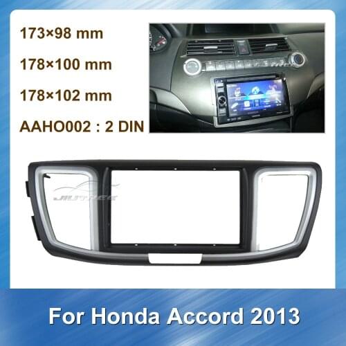 Car Radio audio Fascia For Honda Accord 2013 Car Fascia Fitting Kit Adaptor Surround Panel Plate DVD Panel Mounting Frame