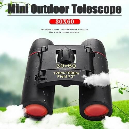 30x60 Binoculars Telescope HD Professional Portable Zoom Powerful Wide Angle Folding Outdoor Camping Hunting Trail Camera