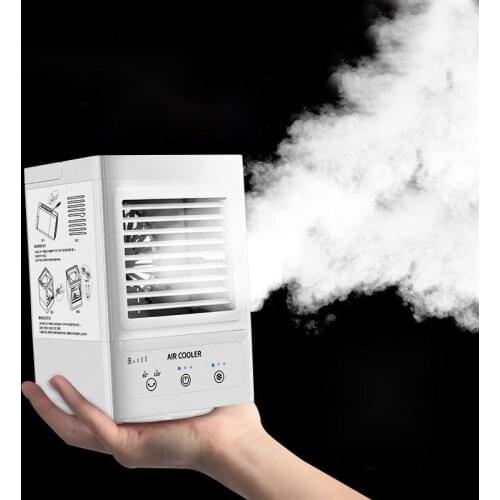 Energy saving air conditioning fan household small dormitory portable cooling artifact efficient mini silent indoor humidifier