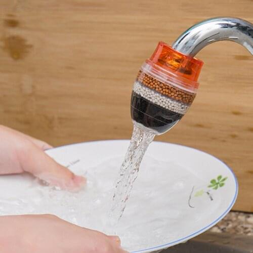 Faucet Filter Tap Water Filter Purifier Household Activated Carbon Multilayer Durable Water Filter
