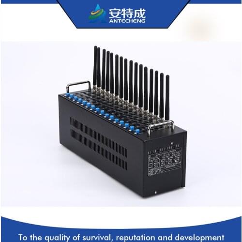 GSM/GPRS 16 port modem pool Q24plus with stk ussd imei change function