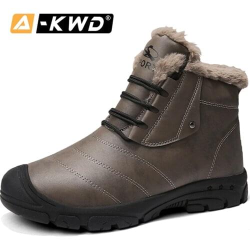 2019 Fashion Plus Size Mens Winter Footwear Waterptoof Boots Men High Top Men Shoes Ankle Boots Men Snow Shoes Sepatu Boots Pria