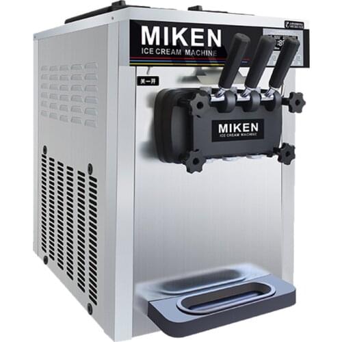 Desktop Soft Ice Cream Machine 3 Flavors Commercial Vertical Ice Cream Roll Maker Yogurt Making Vending Machine for Sale