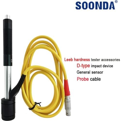 General Sensor Portable Leeb Hardness Tester Accessories Apply to D-type Impact Device Probe Cable Impact Head Configuration