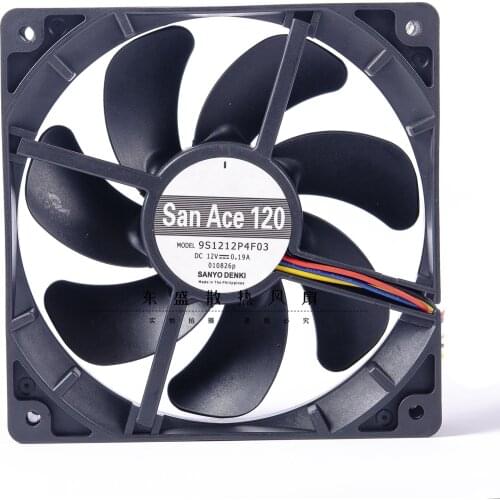 Original 9s1212p4f03 ultra-quiet fan 1500 1850 2150 PWM automatic speed control