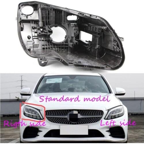 Headlight Base For Mercedes-Benz C-Class W205 2019 Headlamp House Car Rear Base Front Auto Headlight Back House
