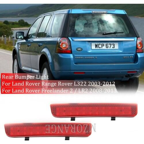 2x LED Rear Bumper Reflector Light Car Driving Brake Fog Trim Molding Tail Lamp For Land Rover L322 Freelander 2 LR2
