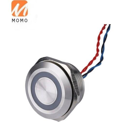 Piezoelectric Underwater Momentary Touch Push Button Metal Round 30mm Waterproof Piezo Switch 12V