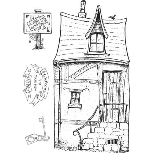 House Clear Silicone Stamp/Seal for DIY scrapbooking/photo album Decorative clear stamp sheets A1917