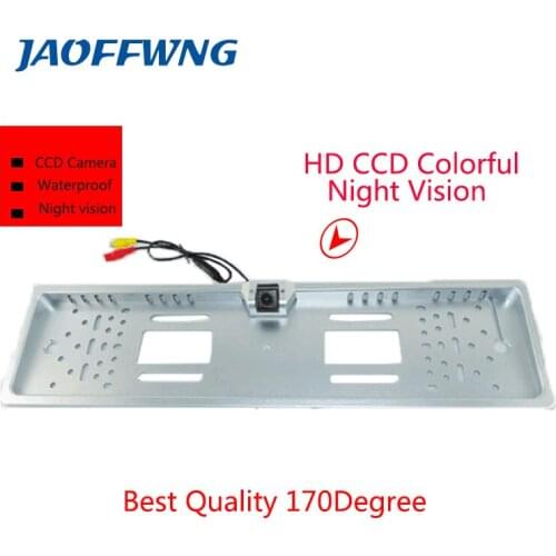 European Car License rear view camera Plate Frame Camera universal car parking backup reverse camera CCD HD for EU Car