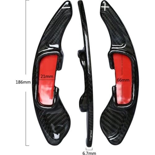 Real Carbon Fiber Paddle Paddle Shift Steering Wheel Shifter Extension For Mazda 3 6 CX-3 CX-5 2013-2016