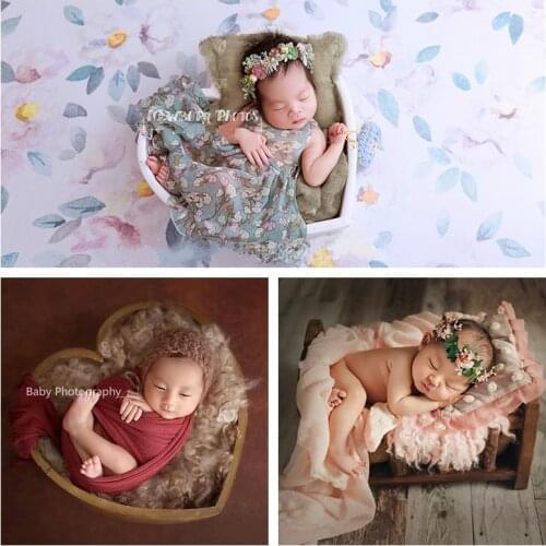 Baby Photo props Baby Crib Infant Heart-shaped Wooden Container Photo Studio newborn Photography props