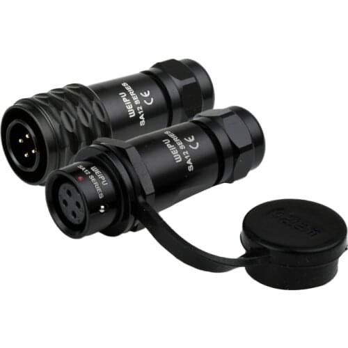 SA1210/P_+SA1211/S Industrial Waterproof Electric Aviation Wire Cable Connector Terminal Power Adapter M12 2 3 4 5 6 7 9 Pin