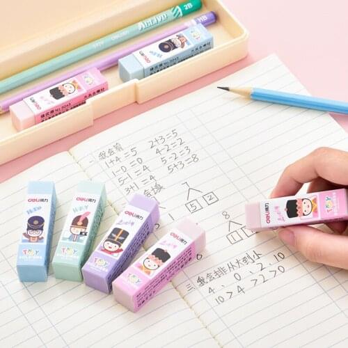 Student eraser 1 purple blue green pink stationery office supplies school drawing cute cute kids eraser random colors