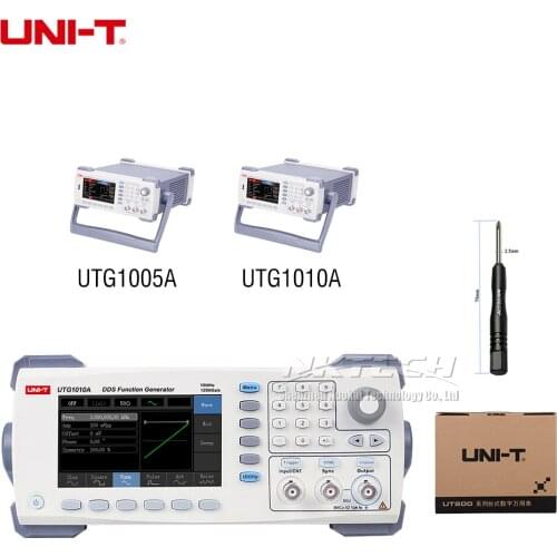 UNI-T UTG1010A UTG1005A Function Arbitrary Waveform Signal Generator 1-Channel 10MHz 5MHz Bandwidth 125MS/s 4.3'' TFT 480 x 272