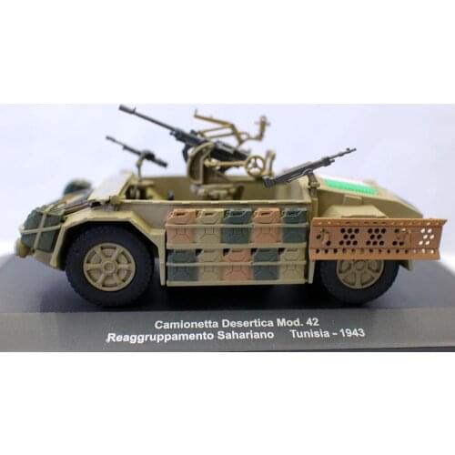 Altaya 1/43 Scale Camionetta Desertica Mod.42 Reaggruppamento Sahariano Tunisia 1943 Tank Diecast for collection gift