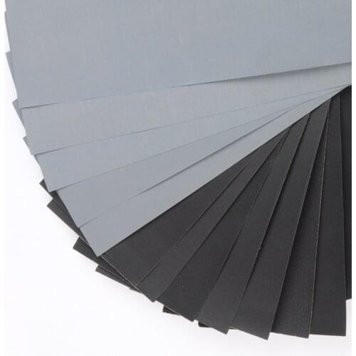 10pcs Sand Paper Sheets Silicon Carbide Home Coarse 1000-7000 Grit Polishing Car Metal Glass Ceramics Wood Sandpaper Wet Dry