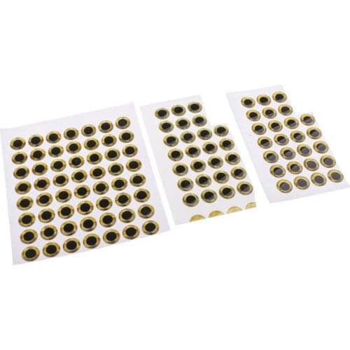 100Pcs Realistic 3D Fish Eyes Fishing Lures Eyes 3D Holographic Lure Eyes Fly Tying Jigs