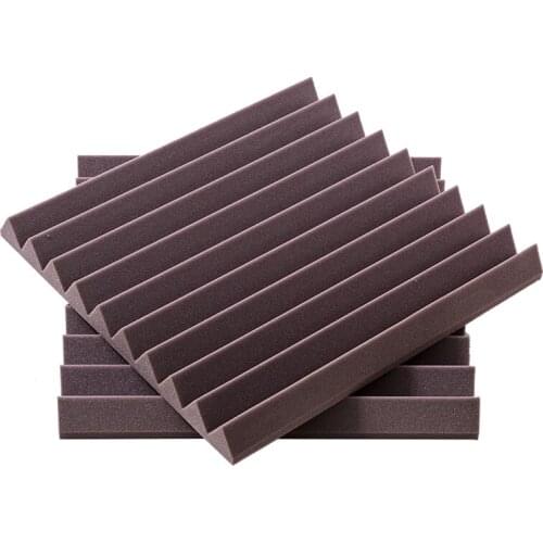 High-density 20pcs Triangle Ceiling Acoustic Foam EMS Fast Shipping black color Sound Insulation Studio acoustic panel