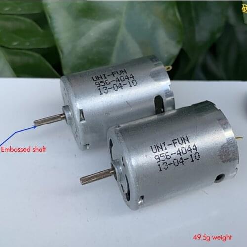 370PH-4044 Embossed Shaft DC Carbon Brush Motor 3.7V 7.4V 12V High Speed Motor with Rotor Dynamic Balance, Bakelite Commutator