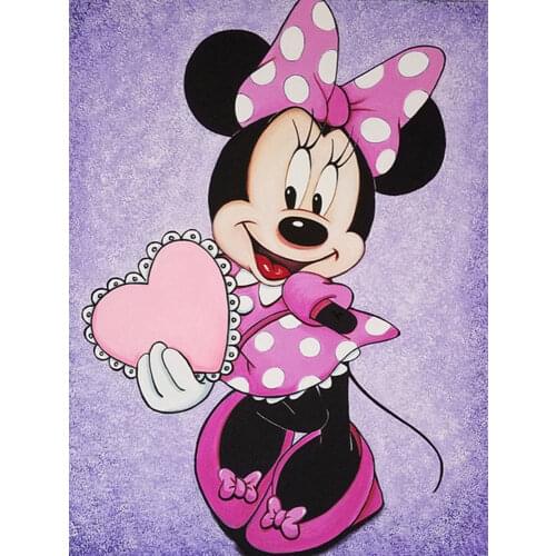 Disney Diamond Painting Cartoon 5D DIY Diamond Mosaic Cross Stitch Mickey Minnie Mouse Beads Picture Diamond Embroidery