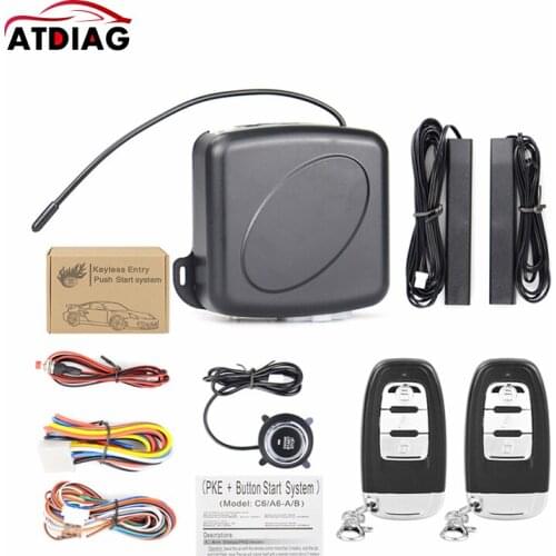 C6 Car Alarm Remote Control Hot Selling Car Keyless Entry Engine Start Alarm System Push Button Remote Starter
