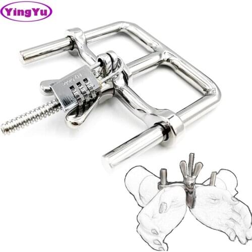 304 Stainless Steel Fetish slave Bdsm Bondage Restraints Handcuff With Password Lock Adult Games Sex Toys For Men Women Couples