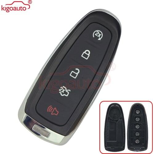 Kigoauto Smart key case 5 button M3N5WY8609 for Ford Edge Explorer Focus Expedition Taurus C-Max