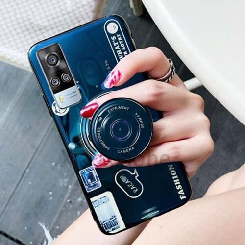 Phone case For VIVO Y31 Y51 Camera Soft tpu cover VIVO Y31 Y51 Silicone casing with holder