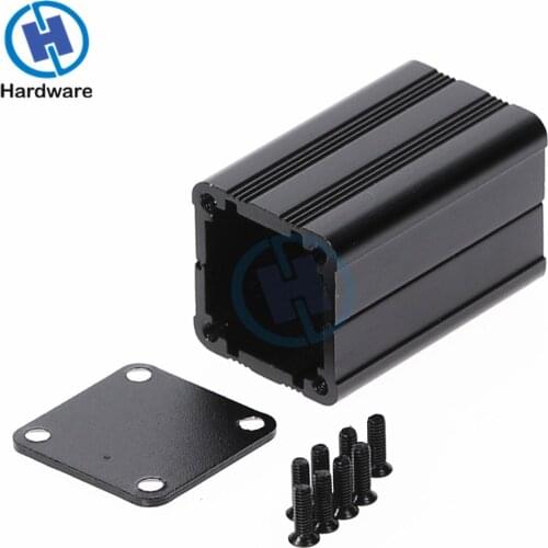 Black Aluminum Enclosure Case DIY Extruded Electronic Project Box 40x25x25mm For Power Supply Units