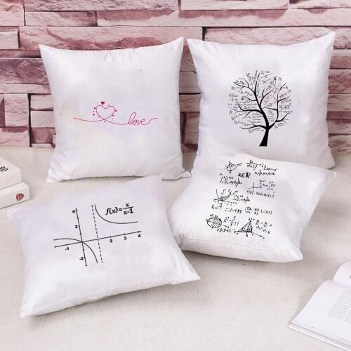 Geometric Text Element Cushion Cover 45x45cm Pillow Cover Personalized Decorative Car Sofa Creative Pillow Case Throw Pillows