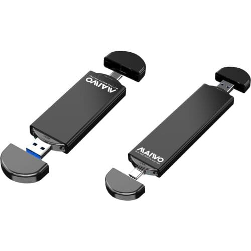 MAIWO M.2 SATA Hard Drive Box USB/Type-C 2 in 1 Hdd Solid State Case B Key/B&M Key SSD Adapter for 2230/2242/2260/2280 SSD Case