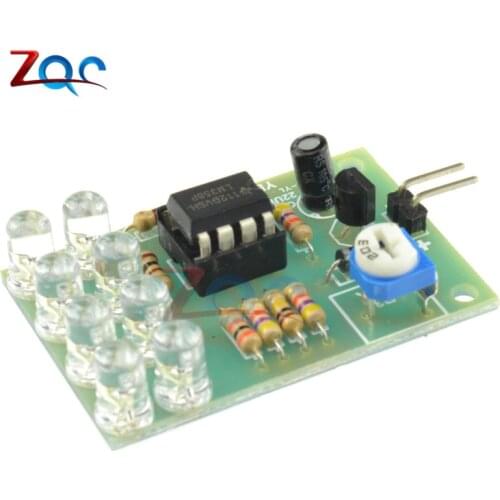 LM358 Breathe Light Lamp Flicker 8pcs 5MM Blue LED Flashing Lamp Parts DIY Electronic Kit Suite Electronic Components Supplies