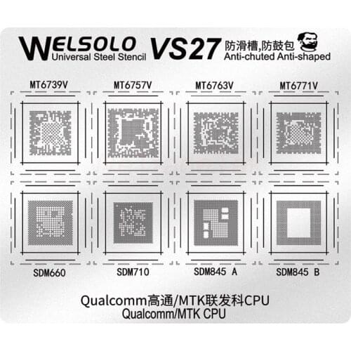 Mechanic Universal BGA Stencil for MTK Qualcomm Speadtrum Android CPU Power Supply Series Reballing Stencil Solder Template