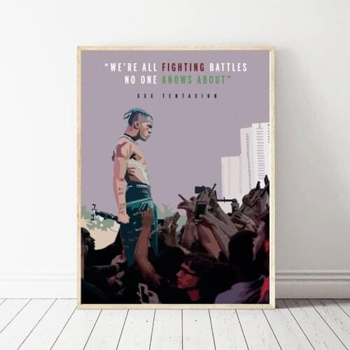 Modular Home Decor Prints Canvas Painting Wall Art XXXtentacion Star Pictures Nordic Style Poster Modern For Bedside Background