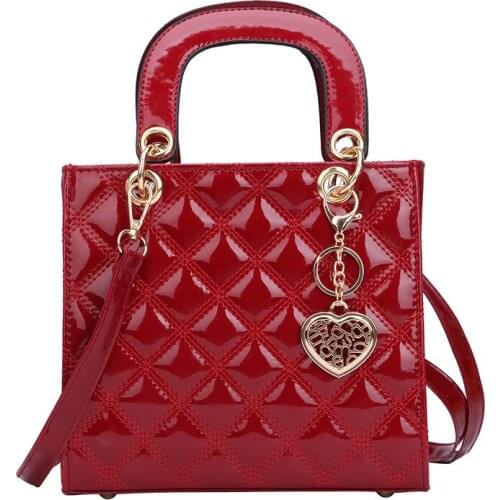 2019 New Womens Handbag Fashion One Shoulder Bag Women High-capacity Rhombic Lattice Bag Womens Leisure Messenger Handbag