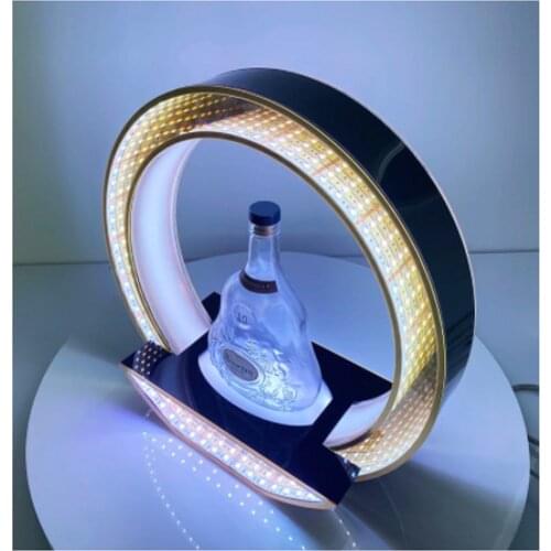 Wholesale LED Lighted Champagne Bottle Glorifier Reflect mirror Fulcolor Rechargeable