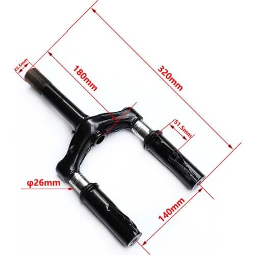 Front Suspension Hydraulic Front Fork For Electric Scooter Fixed Rod Can Be Installed Disc Brake Front Motorcycle parts