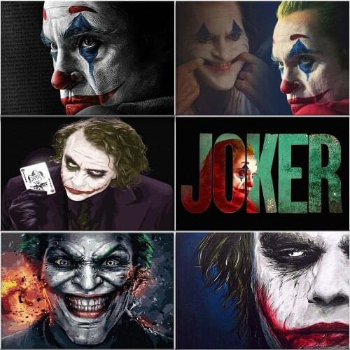 Joker DIY Digital Painting By Numbers Acrylic Paint Abstract Modern Wall Art Pictures On Canvas Painting For Home Decor Gifts