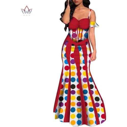 Sexy Sleeveless Strap Dresses for Women Party Wedding Casual Date Dashiki African Women Dresses African Dresses for Women WY5693